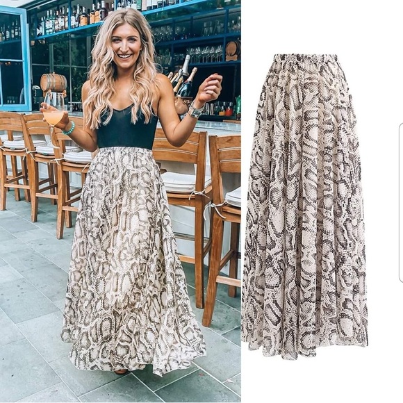 Chicwish Dresses & Skirts - Chicwish Snake Print Maxi Skirt